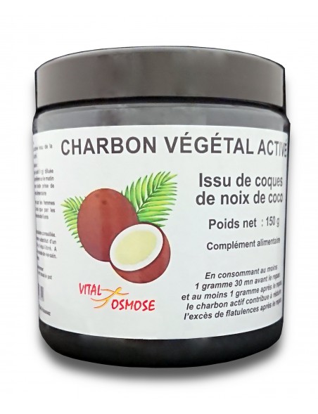 Charbon végétal activé en poudre – 150 grammes